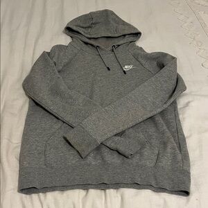 Nike Women's Heathered Gray Hoodie Size S